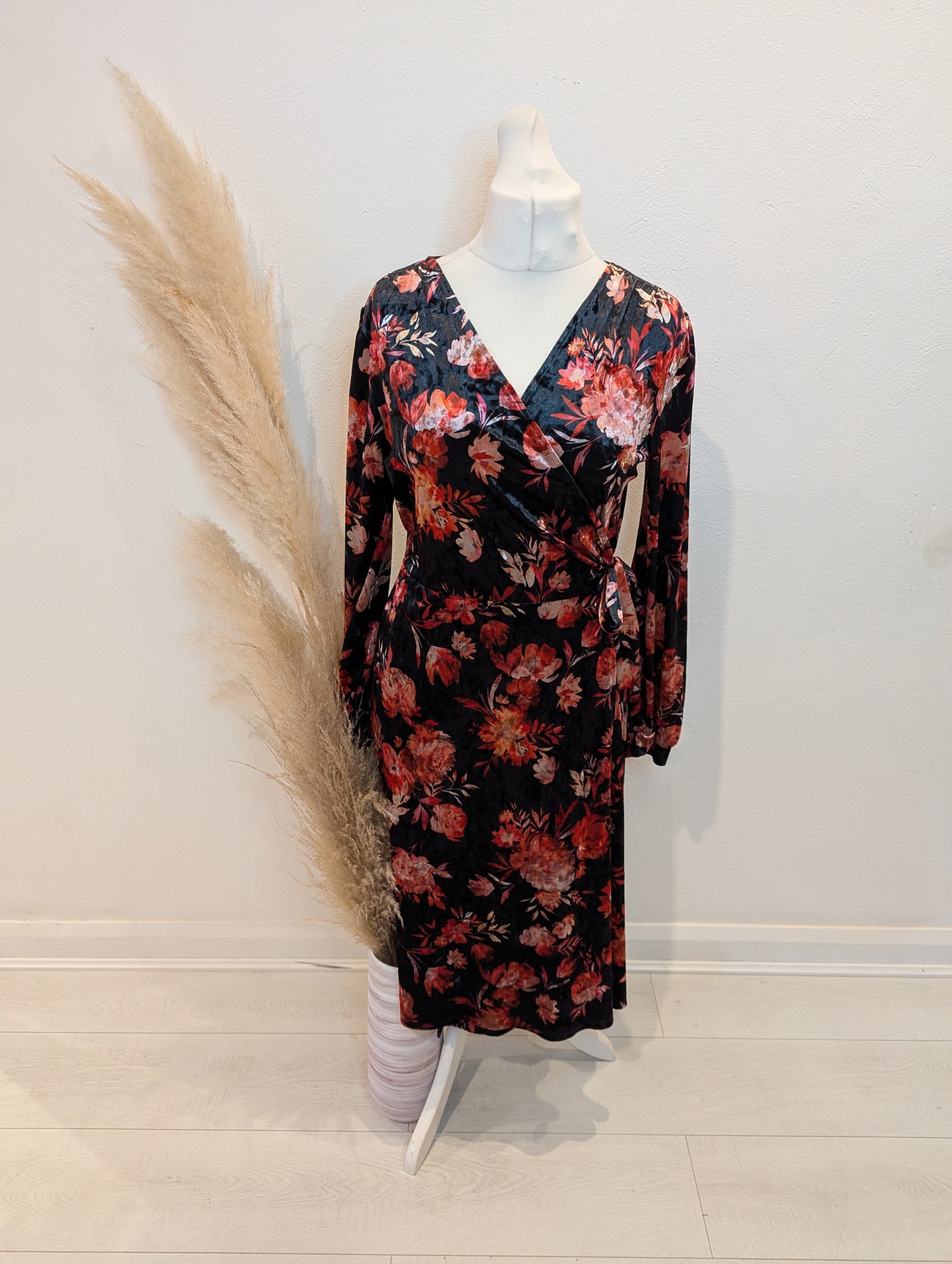 Very Floral Velvet Dress 12