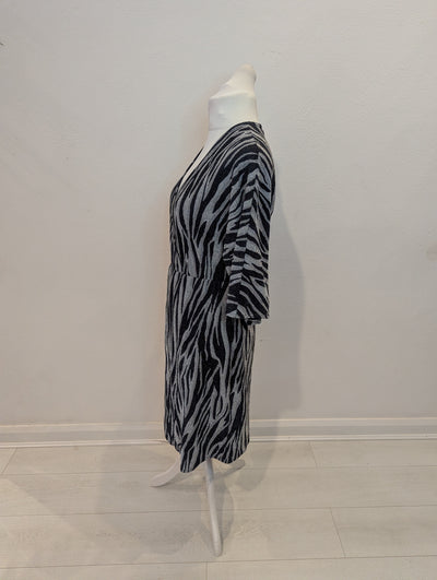 Biba Black & Silver Sparkle Dress 12