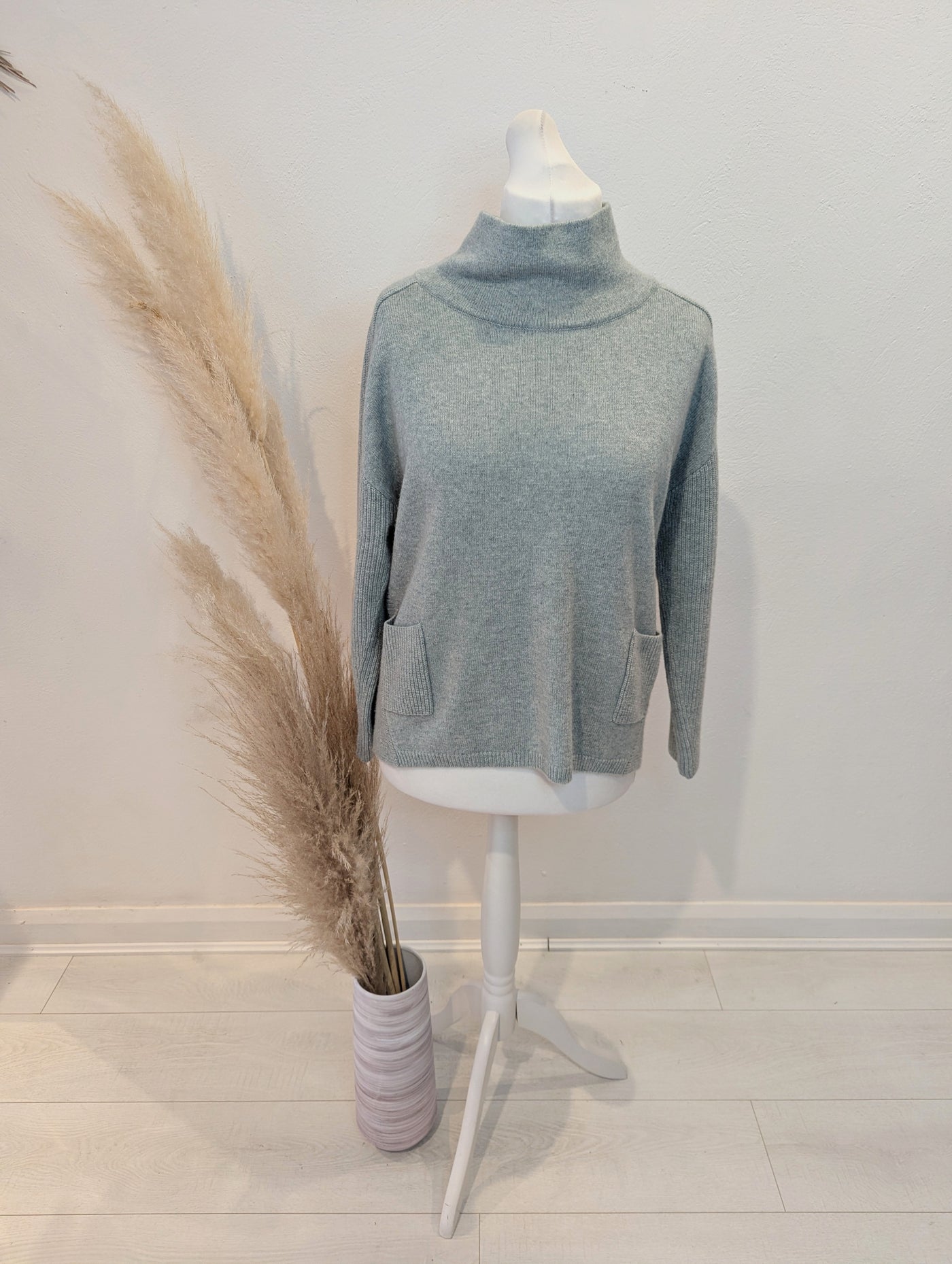 Oui Duck Egg Jumper 12