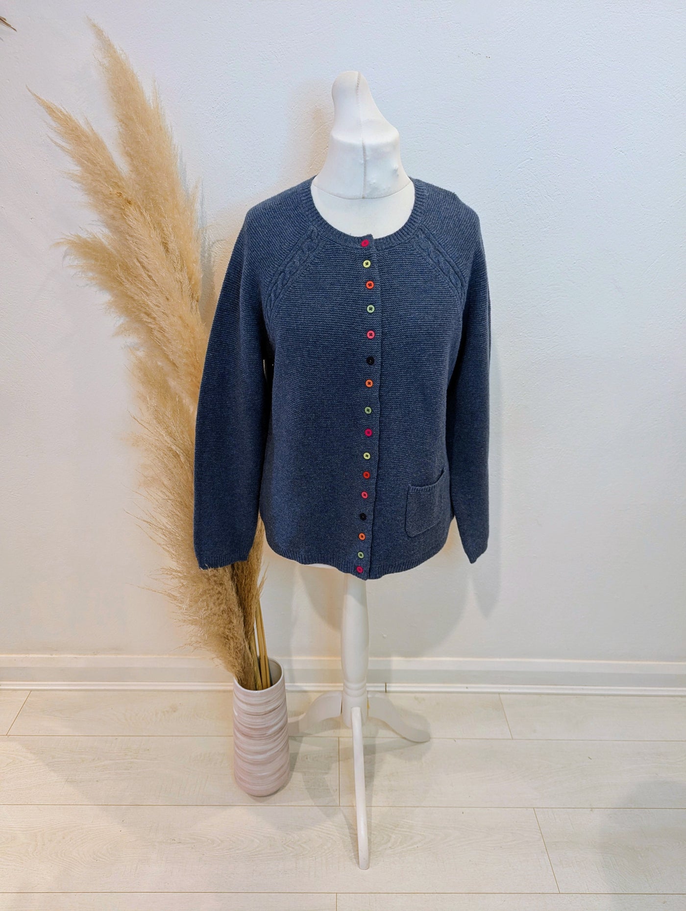 Heyton Blue Knit cardigan XL