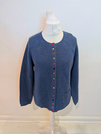 Heyton Blue Knit cardigan XL