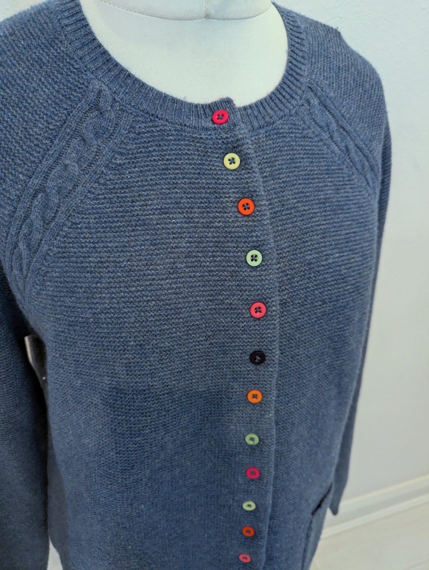 Heyton Blue Knit cardigan XL
