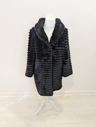 BiBA Black Faux Fur Coat 12