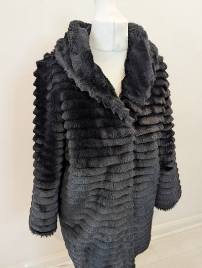 BiBA Black Faux Fur Coat 12