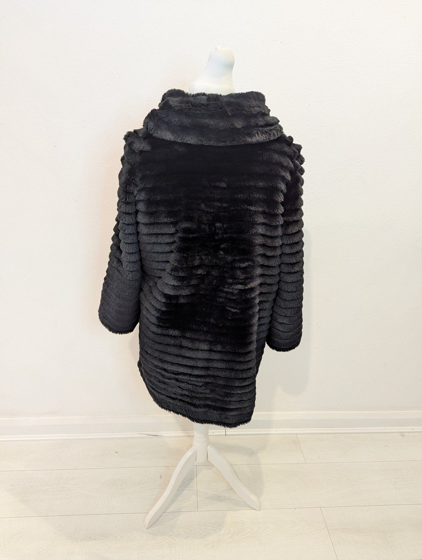 BiBA Black Faux Fur Coat 12