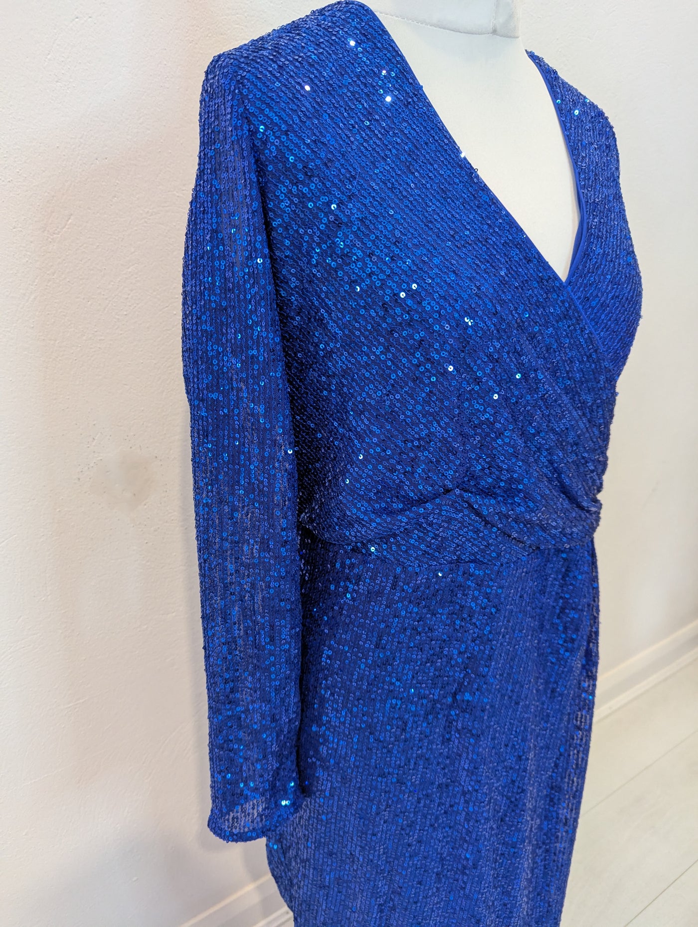 Roman Blue Sequin Maxi Dress 18
