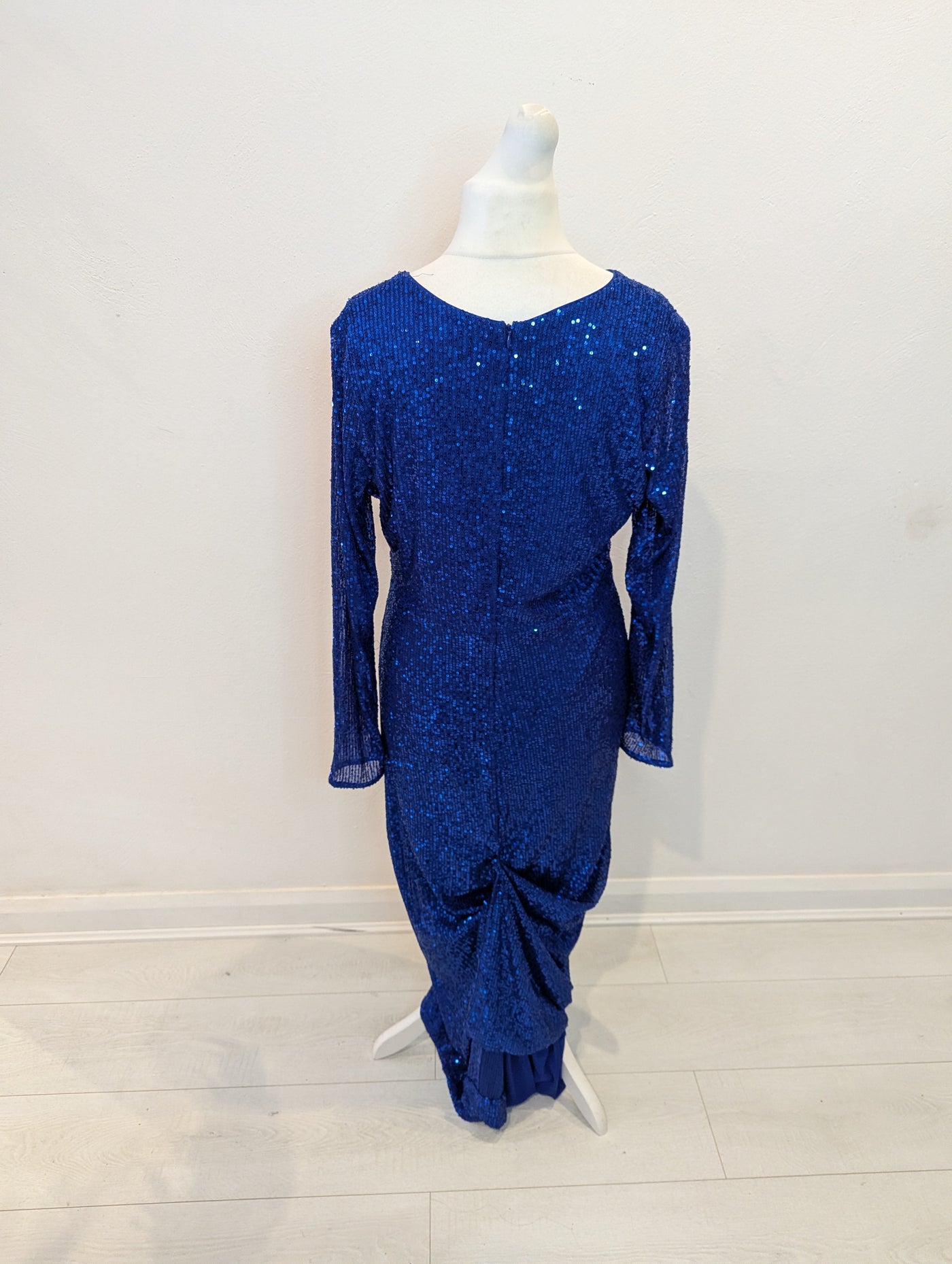 Roman Blue Sequin Maxi Dress 18