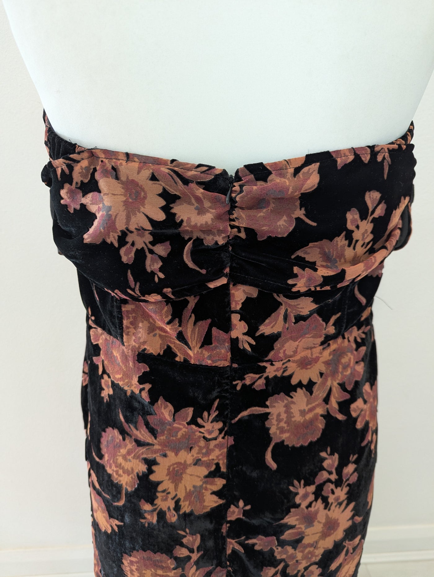 Coast Brown Floral Bardot Dress 18
