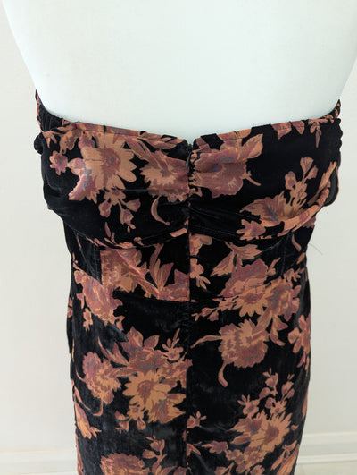 Coast Brown Floral Bardot Dress 18
