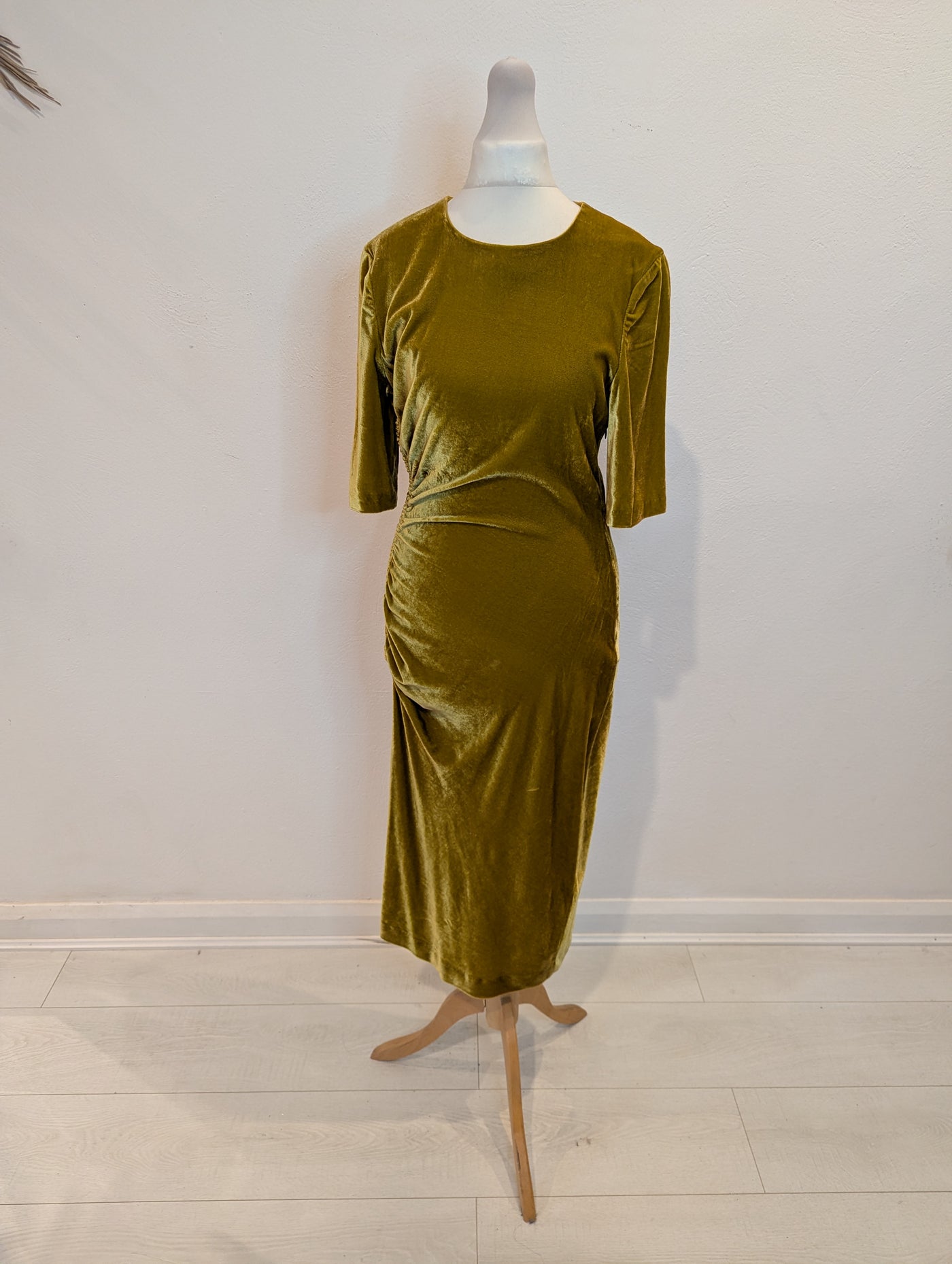 LK Bennett Citrine Velvet Dress 10 NWT