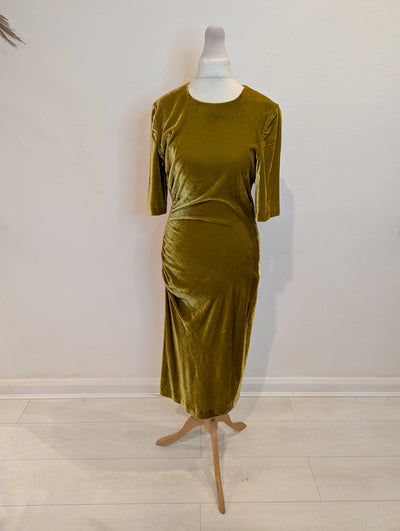 LK Bennett Citrine Velvet Dress 10 NWT