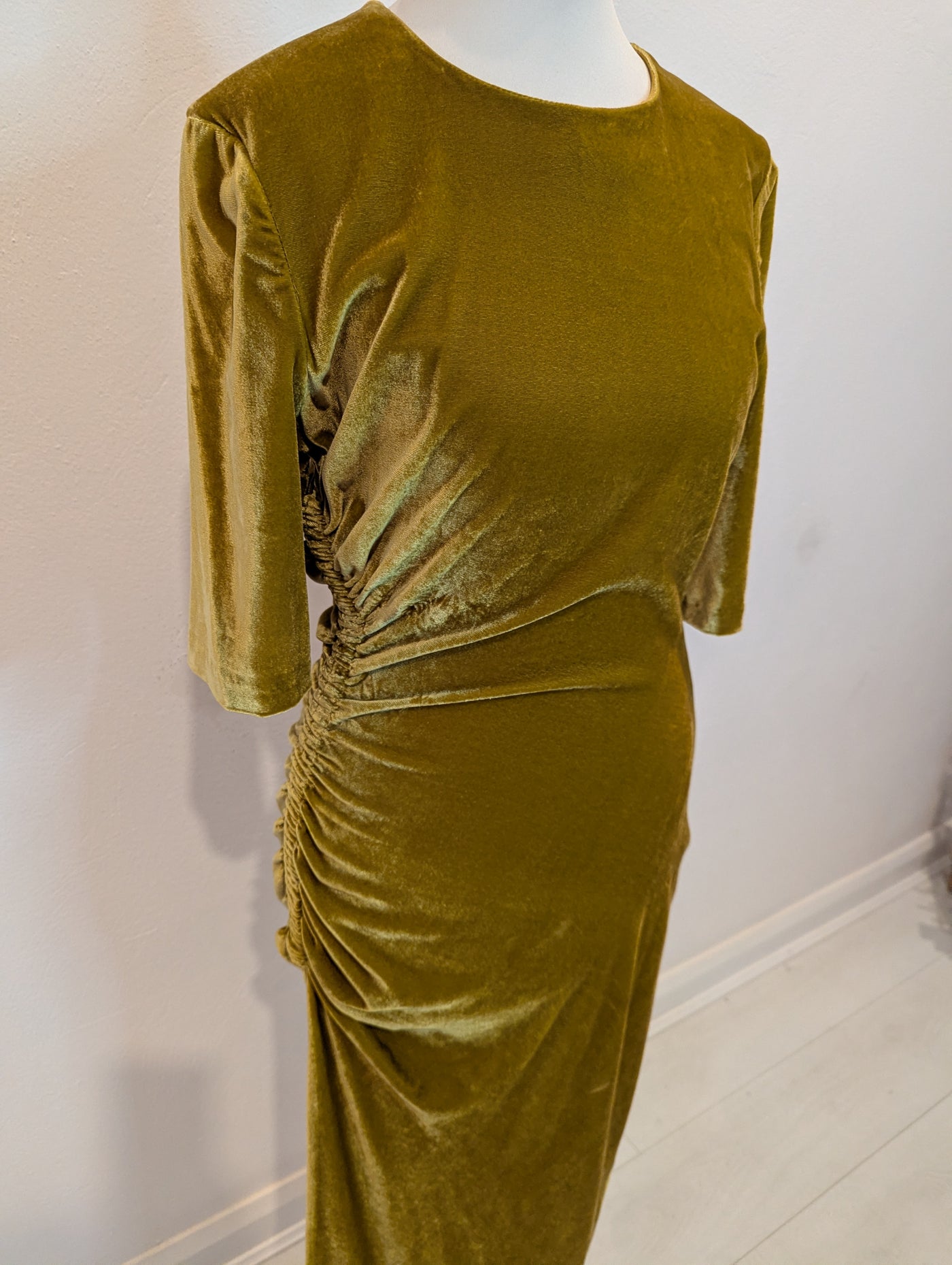 LK Bennett Citrine Velvet Dress 10 NWT