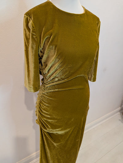 LK Bennett Citrine Velvet Dress 10 NWT