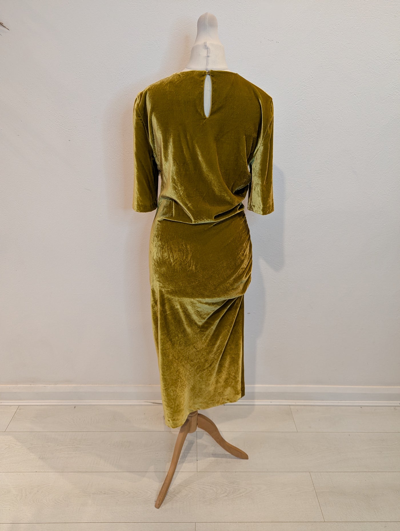LK Bennett Citrine Velvet Dress 10 NWT
