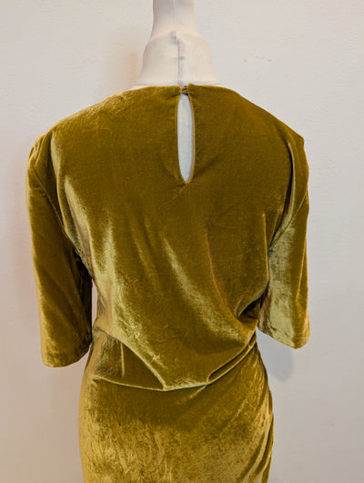 LK Bennett Citrine Velvet Dress 10 NWT