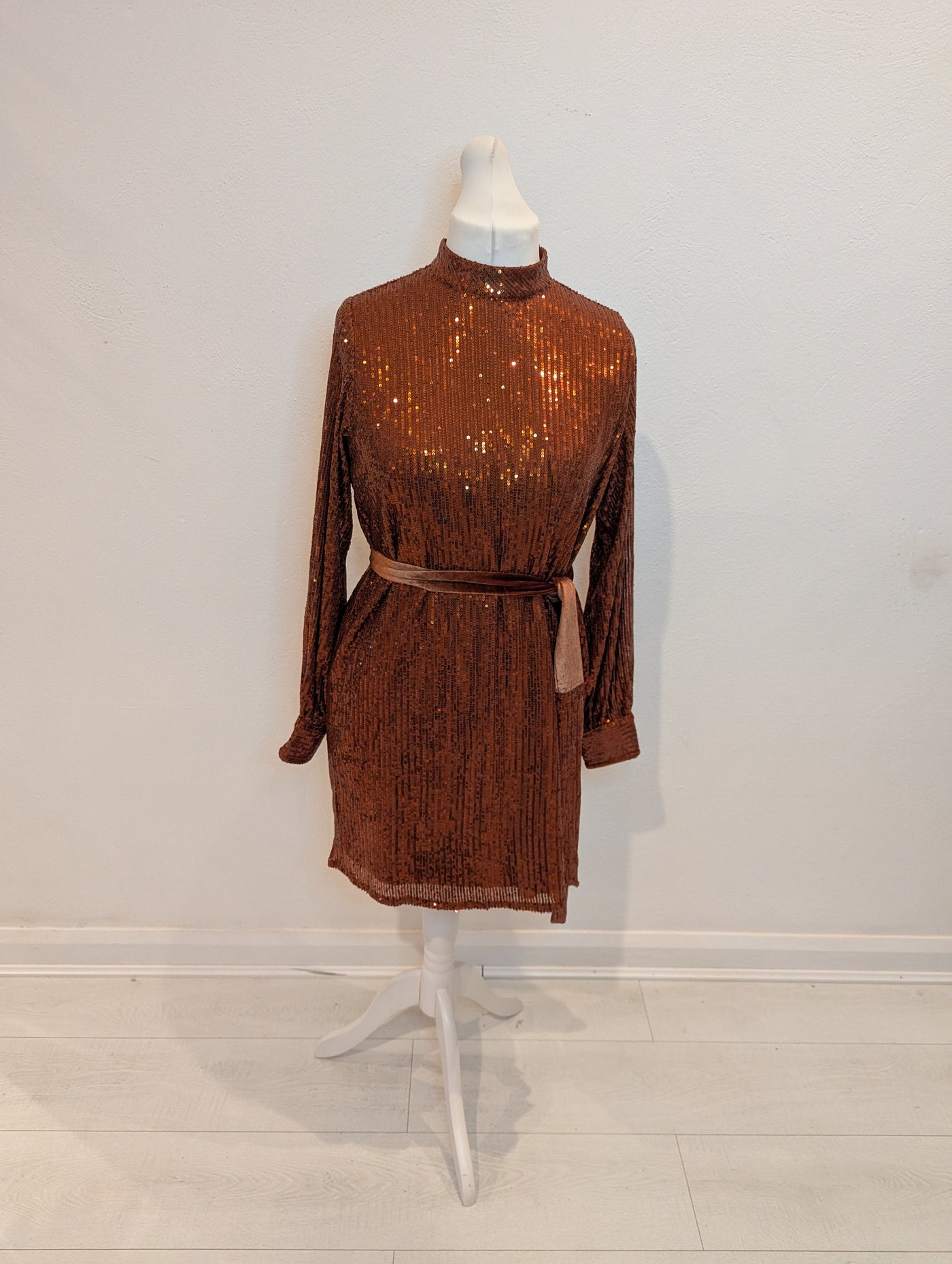 Style Cheat Copper Sequin dress 14