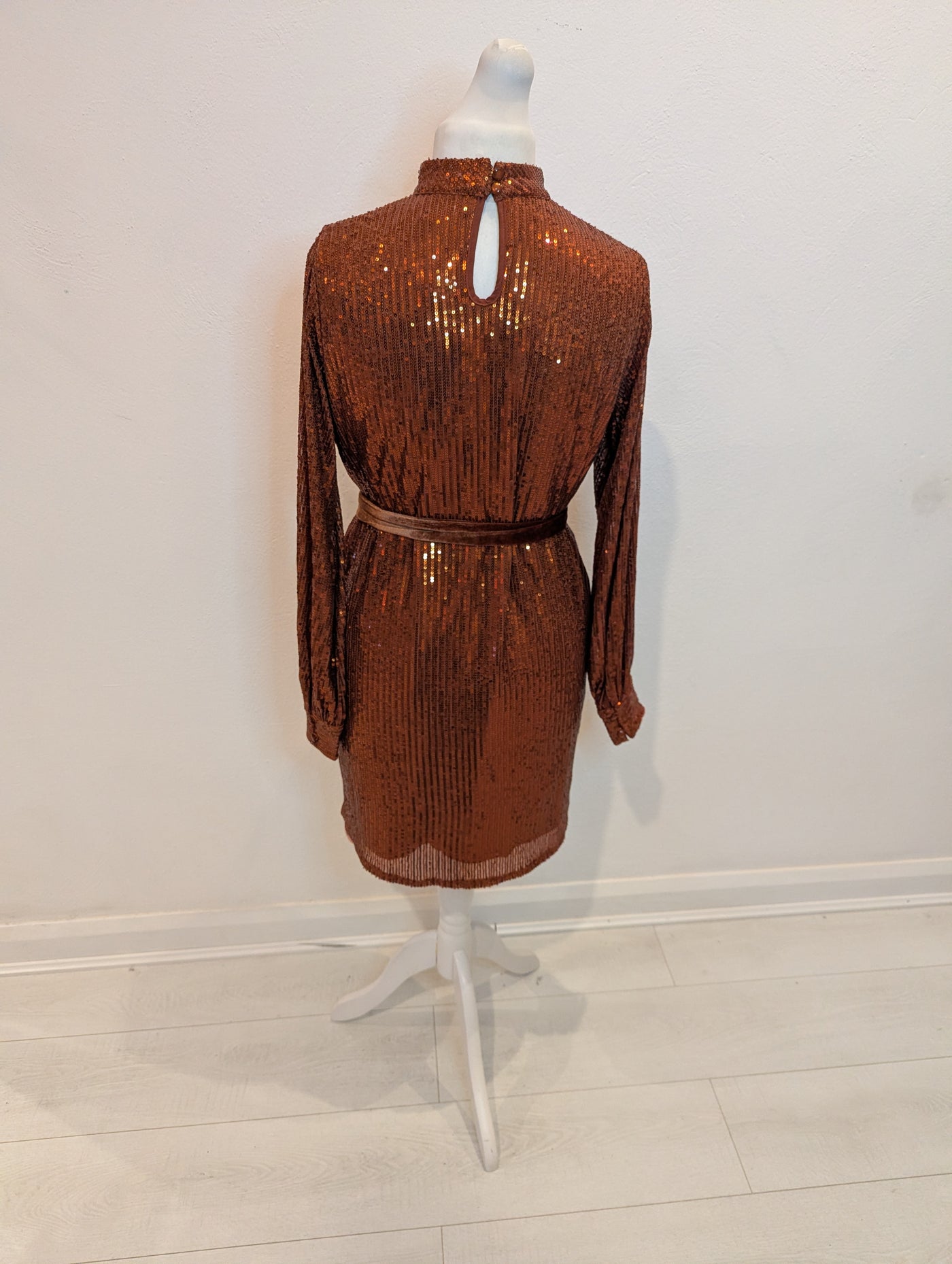 Style Cheat Copper Sequin dress 14