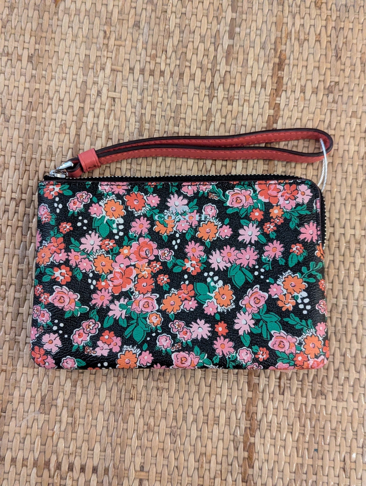 Coach floral pouch