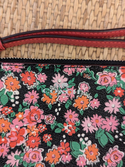 Coach floral pouch
