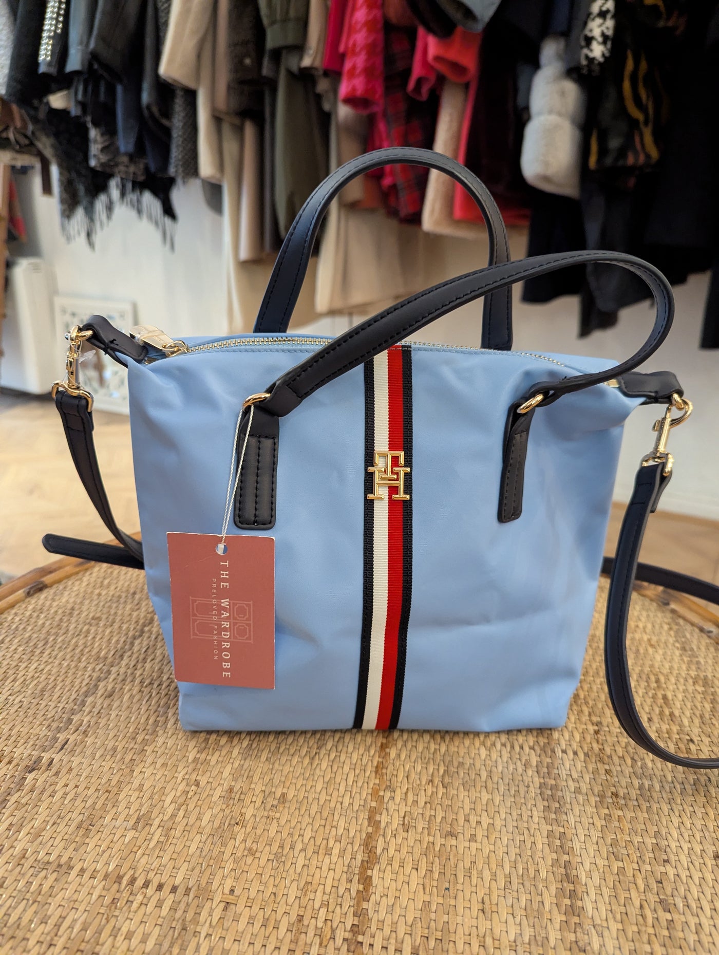 Tommy Hilfiger Blue Shell Crossbody
