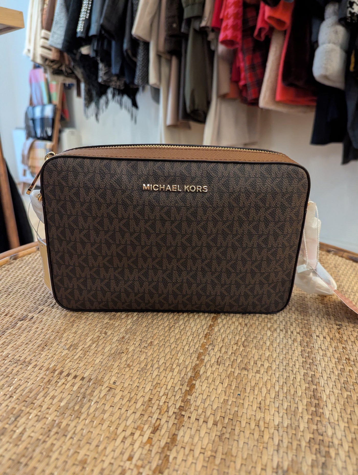 Micheal Kors Brown Jet Set Crossbody NWT