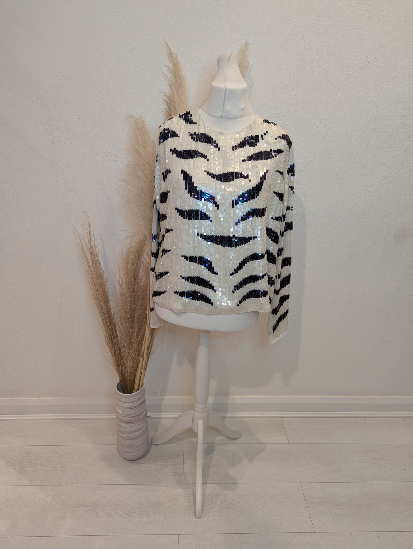 ASOS Sequin Open Back Top 18 NWT RRP £75