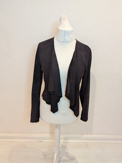 Day Birger Et Mikkelsen dark brown suede cropped jacket 12