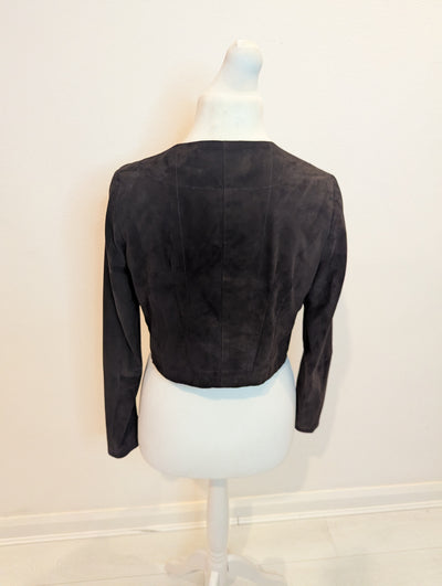Day Birger Et Mikkelsen dark brown suede cropped jacket 12