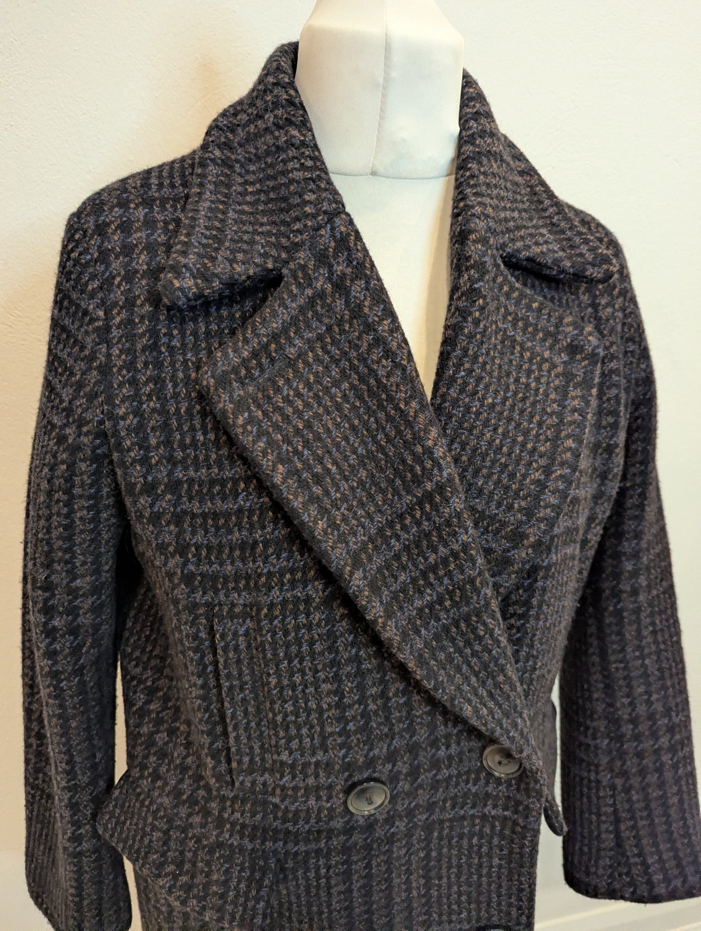 Polder check wool coat 12 RRP £550