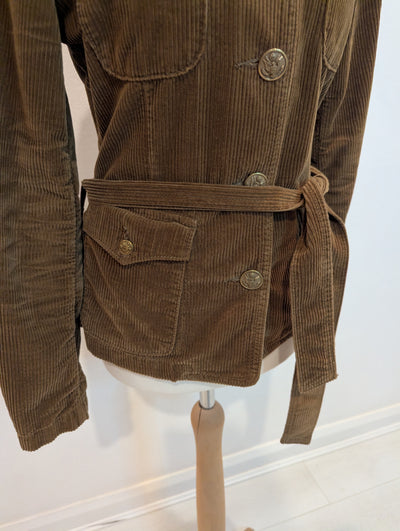 Ralph Lauren Polo Jeans Brown Cord Jacket M (small fitting)