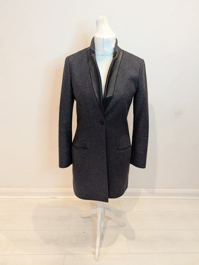 All saints Grey Lorie wool coat 12 (small fitting)
