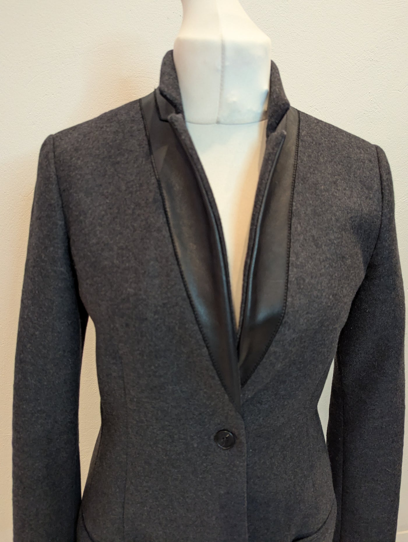 All saints Grey Lorie wool coat 12 (small fitting)
