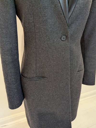 All saints Grey Lorie wool coat 12 (small fitting)