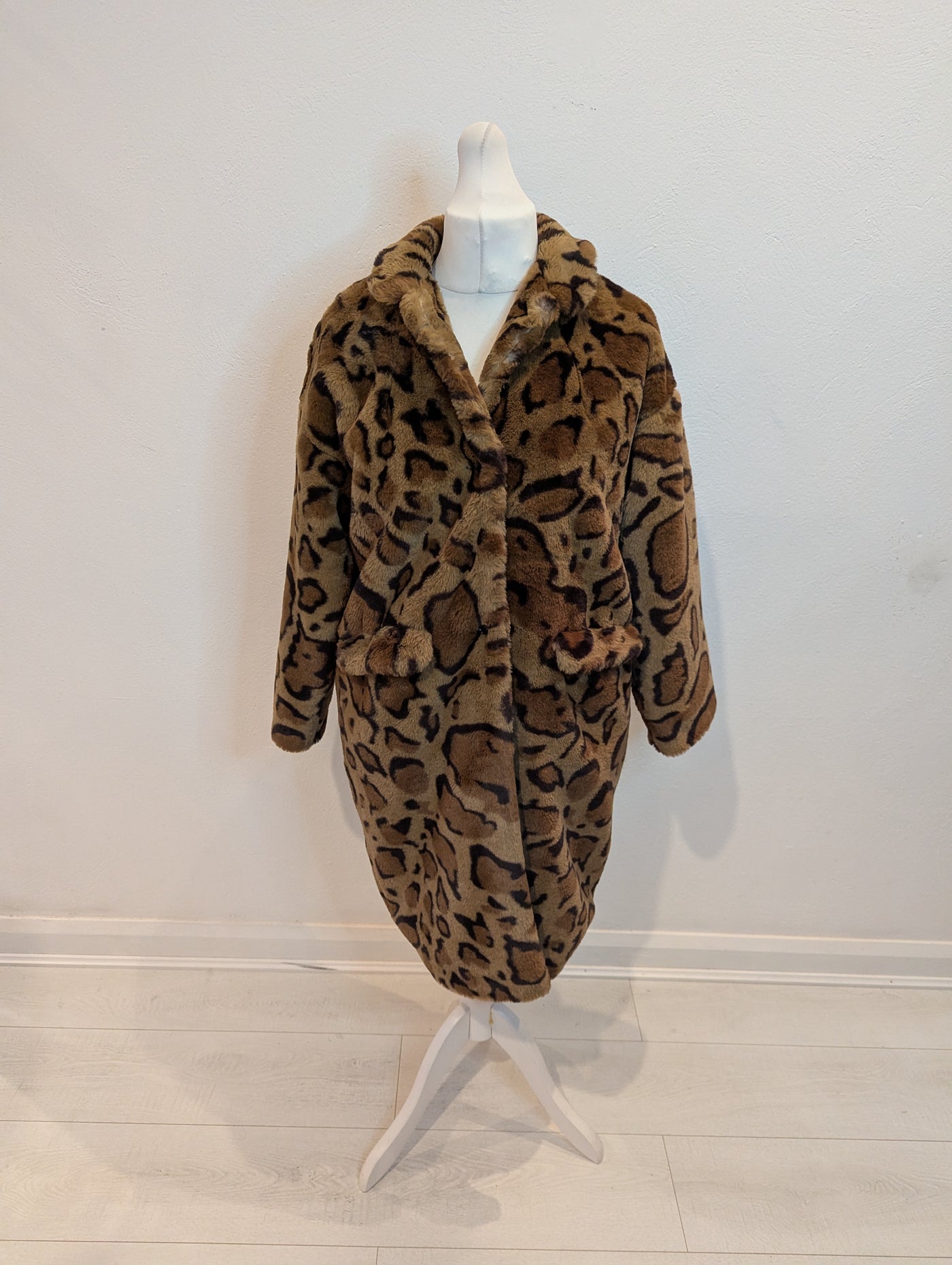 Bellerose Leopard Faux fur coat M
