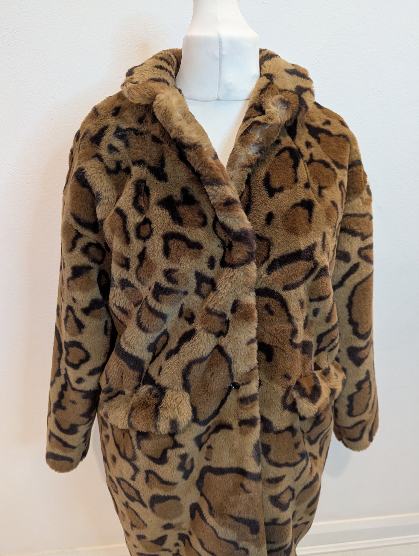 Bellerose Leopard Faux fur coat M