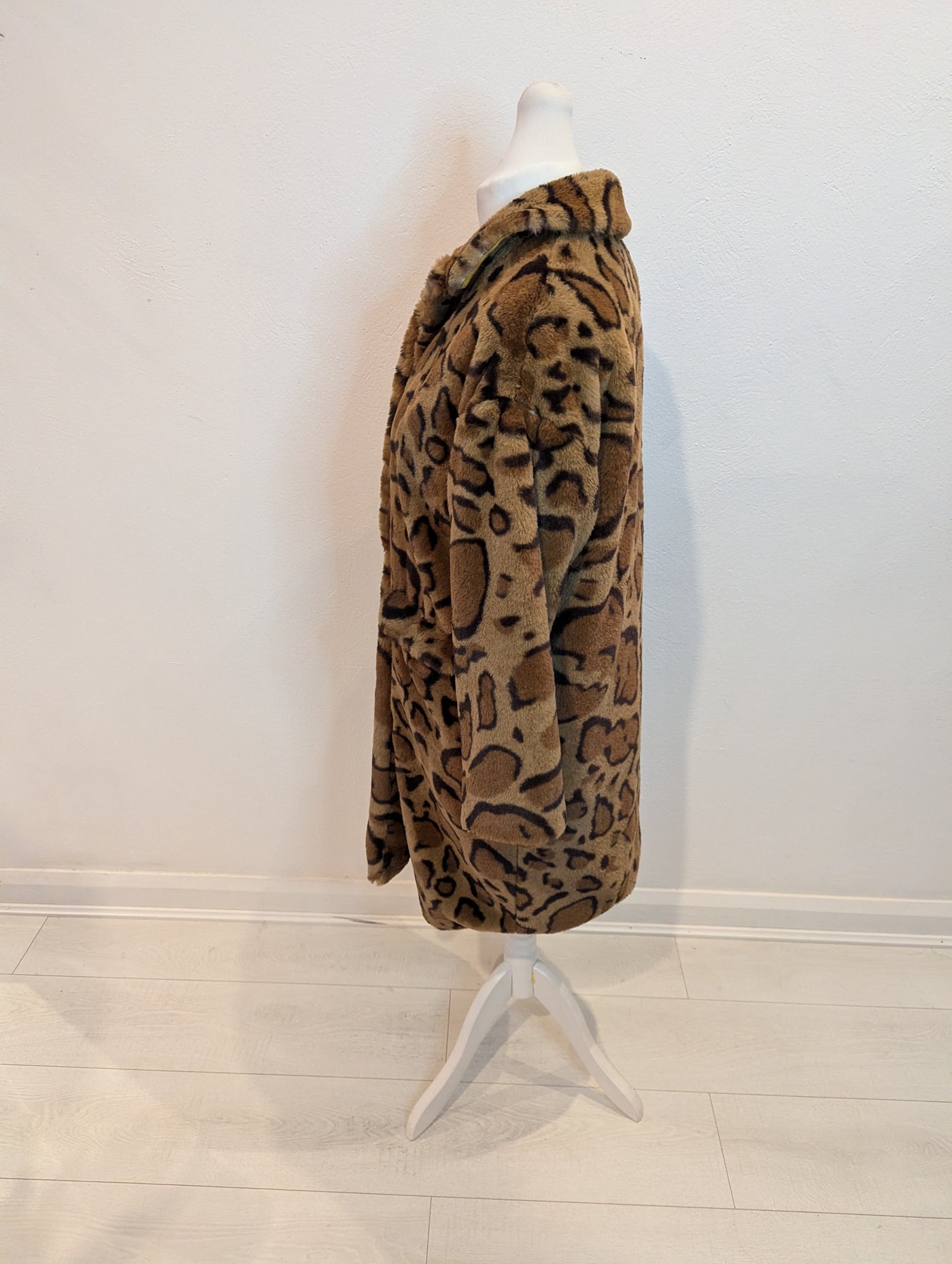 Bellerose Leopard Faux fur coat M