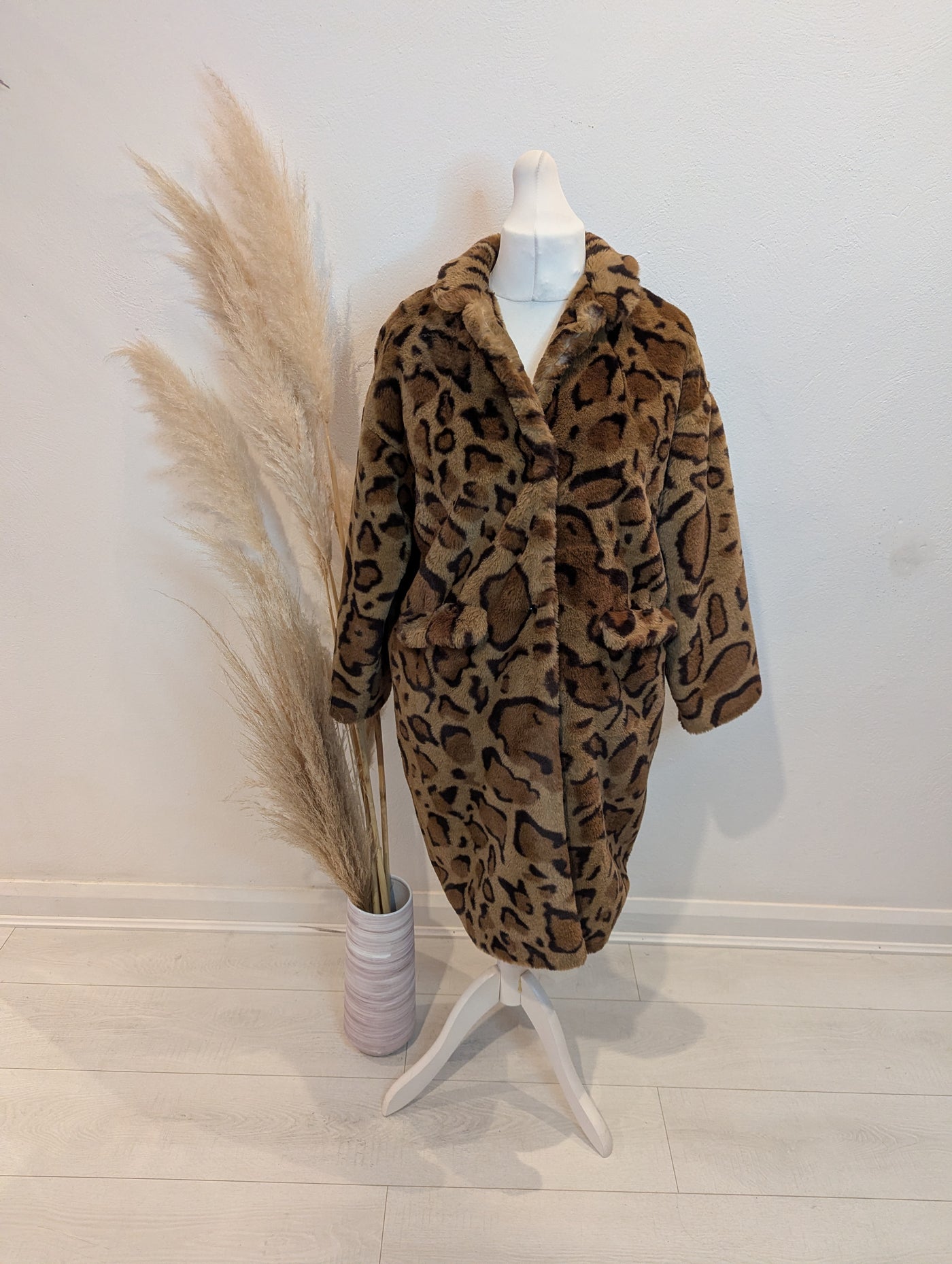 Bellerose Leopard Faux fur coat M