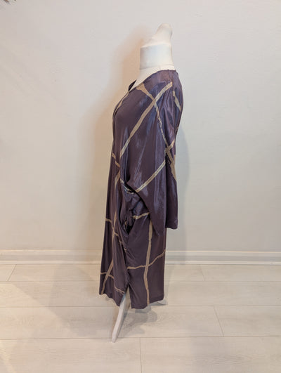 Costa 8 Mani Purple Dahlia Dress L NWT RRP £106