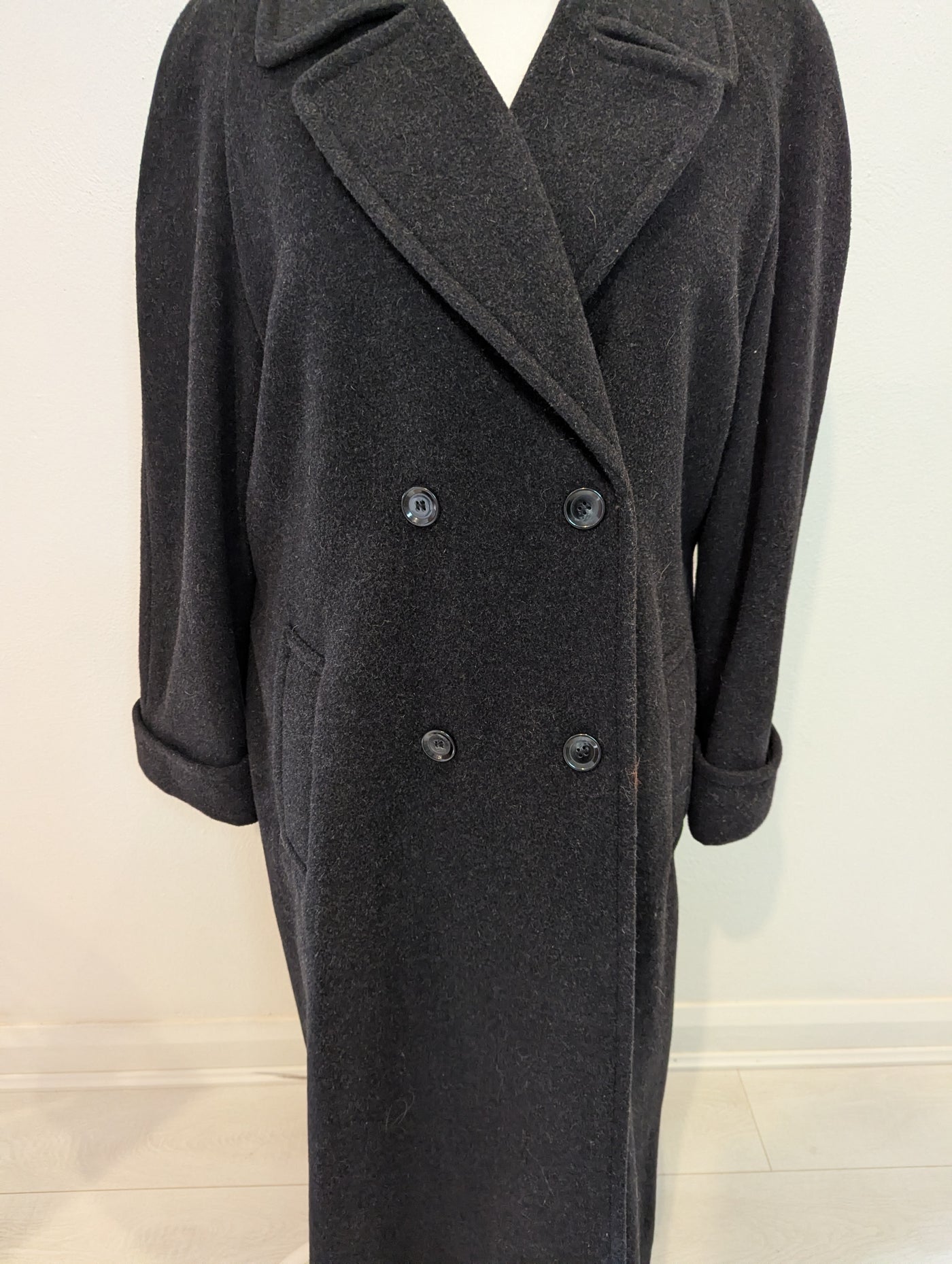 Premium Collection Charcoal Wool & Cashmere coat 16
