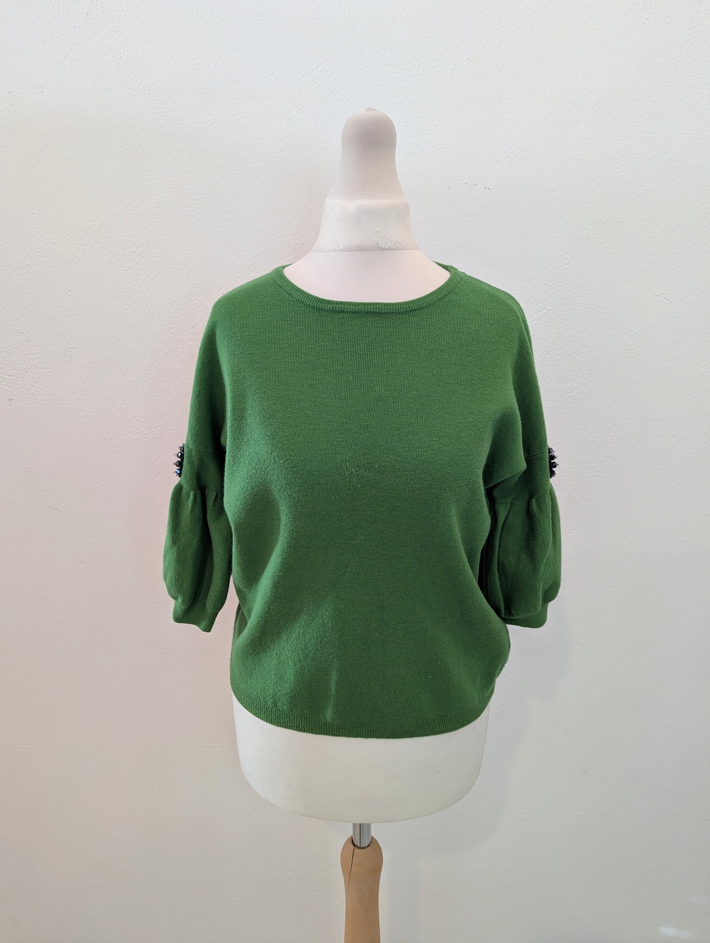 C. Valentyne Green Embellished Jumper S