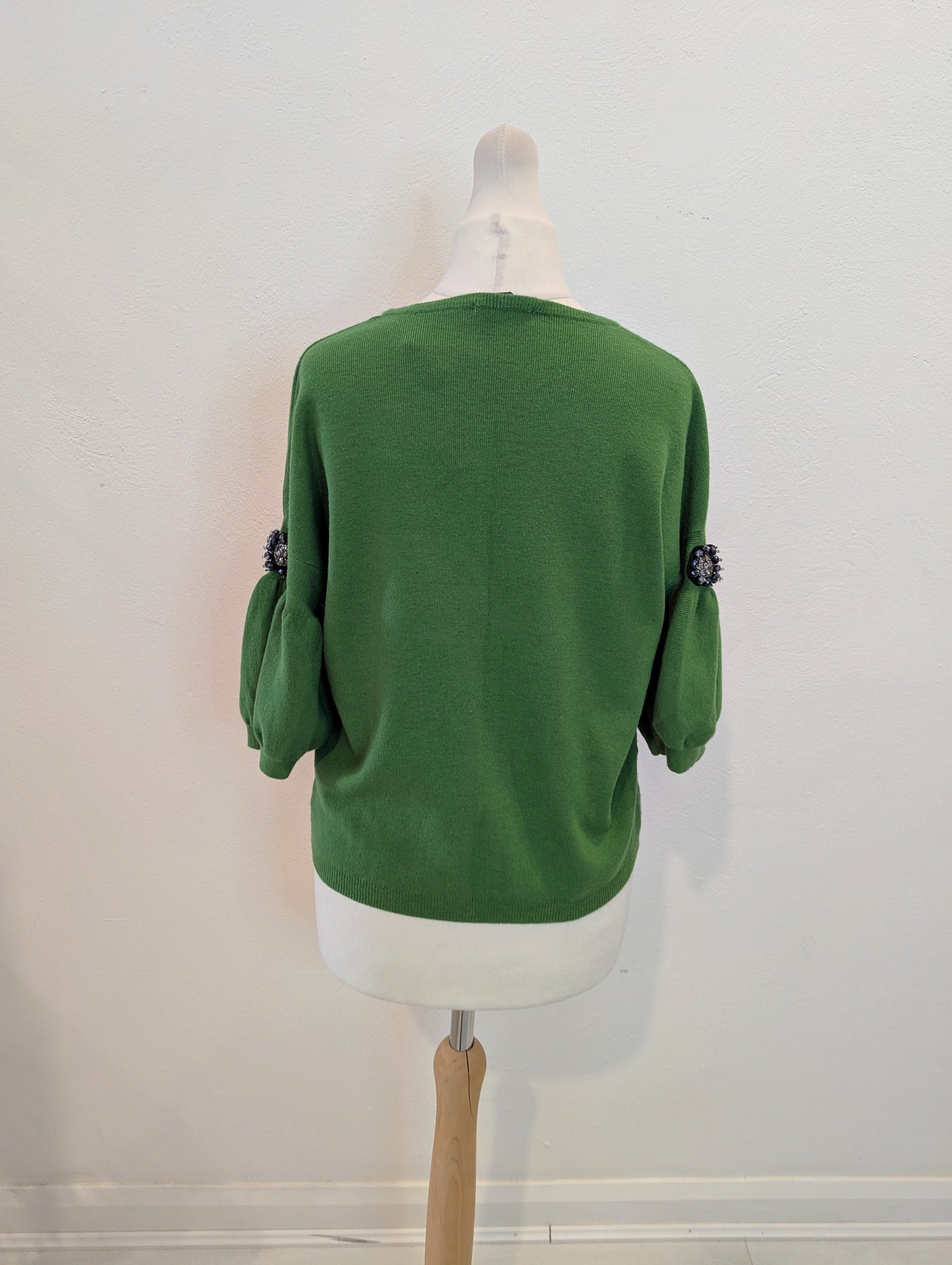 C. Valentyne Green Embellished Jumper S