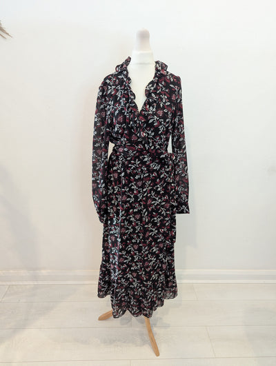 Micheal Kors Floral Wrap Dress S