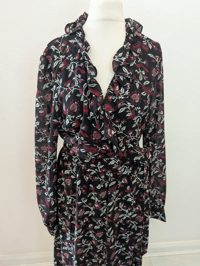 Micheal Kors Floral Wrap Dress S