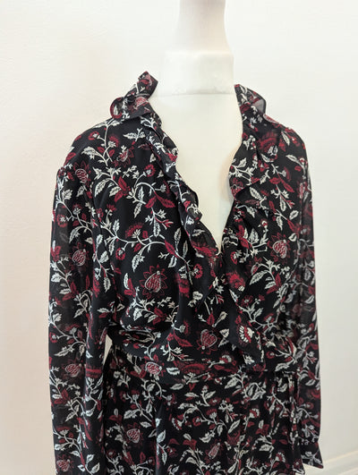 Micheal Kors Floral Wrap Dress S