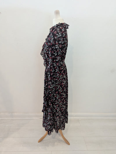 Micheal Kors Floral Wrap Dress S