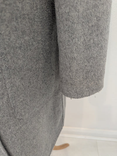 Sisley Grey Reversible Wool Mix Coat 8