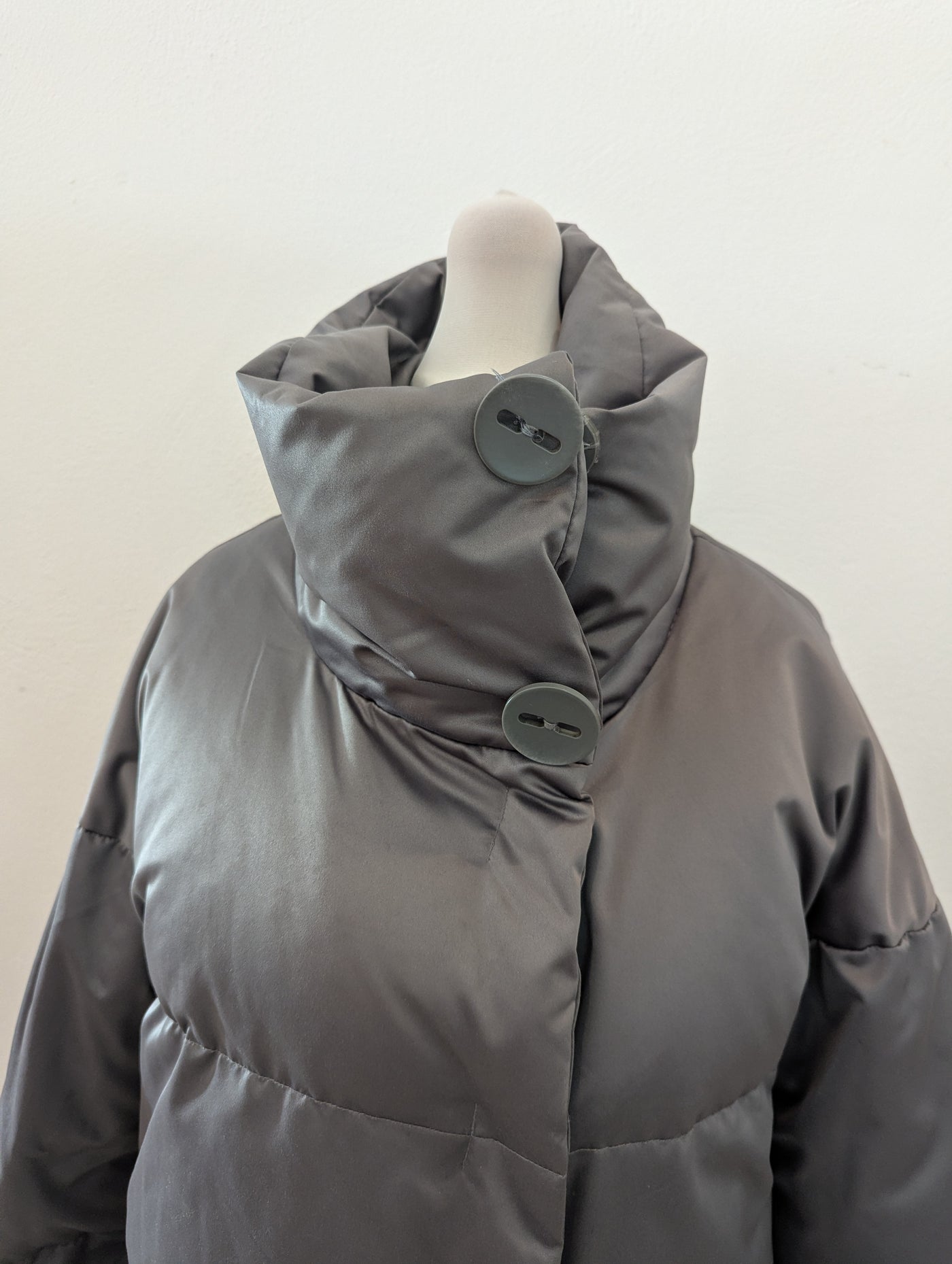 Part Two Grey Puffa Jacket XS