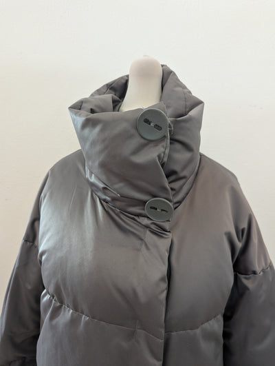 Part Two Grey Puffa Jacket XS