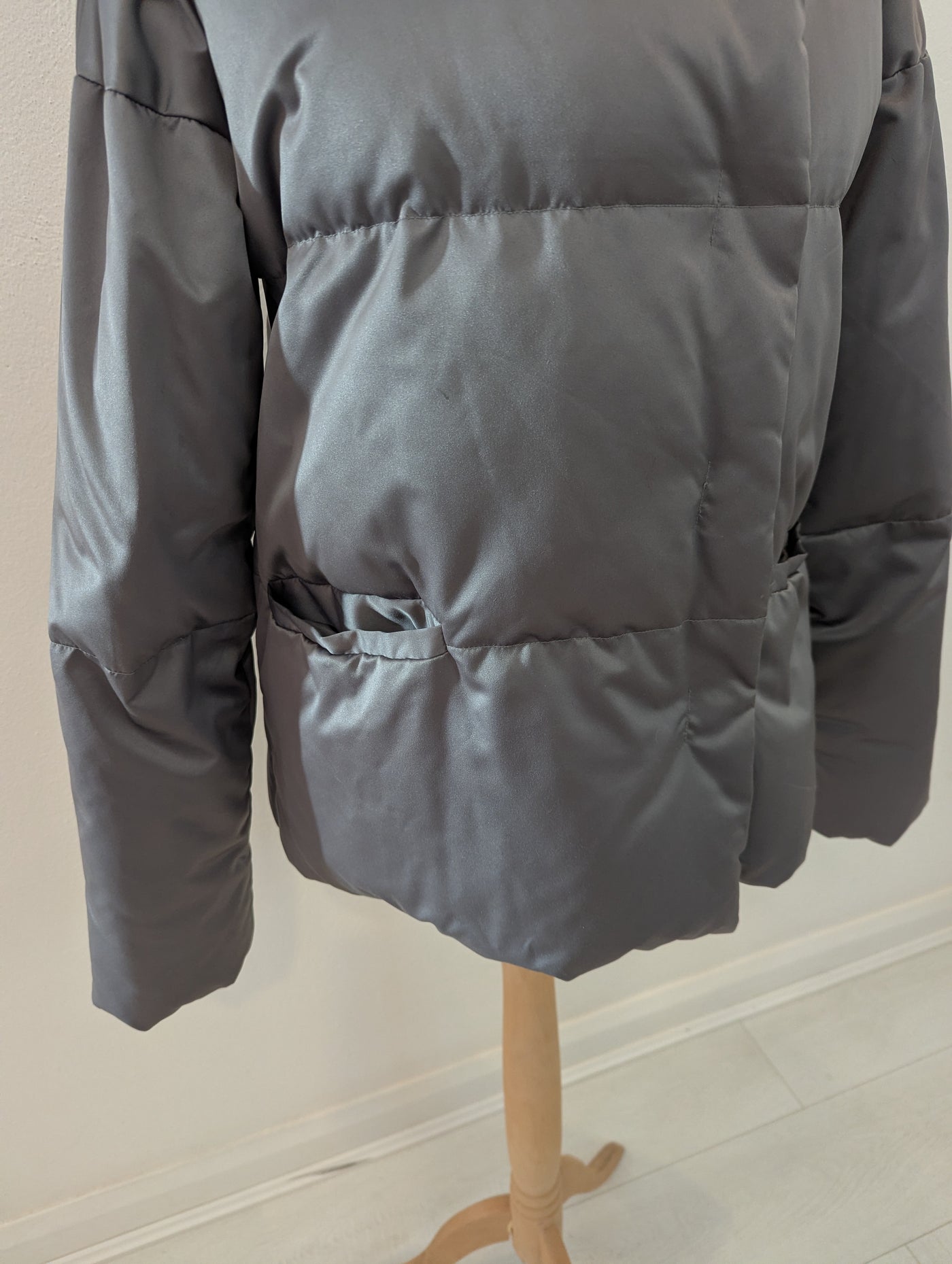 Part Two Grey Puffa Jacket XS