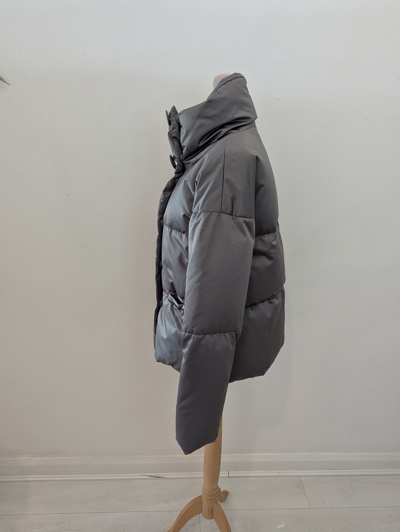 Part Two Grey Puffa Jacket XS